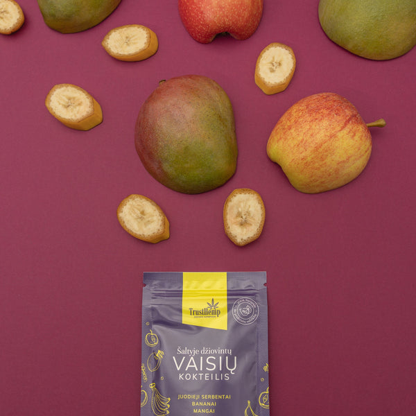 Liofilizuotų serbentų  ir vaisių kokteilis "Crescendo"