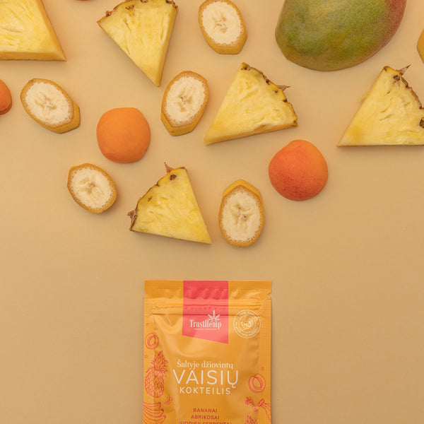 Liofilizuotų bananų ir uogų kokteilis "Blithe"