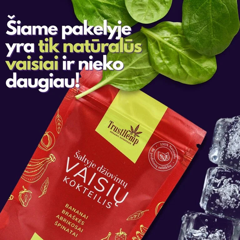 Šatyje džiovinti tik natūralūs vaisiai